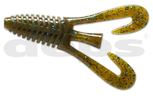 Barbute 071 Green Pumpkin/Blue Flake