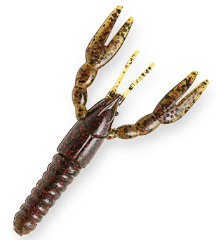 Amostra Punch craw Z 4´´97 Green Pumpkin/red