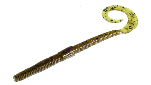 Zoom Shakey Tail 038-249 Green Pumpkin Purple Gold