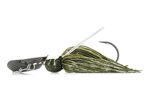 Molix Chatterbait Compact Blade Jig - 302 Green Pumpkin Flash