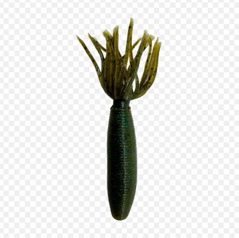 Gary Yamamoto Fat Ika - 363 Green Pumpkin Blue