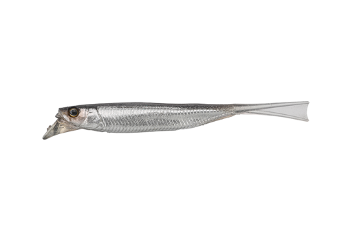 Jackall Driftfry 4.0" - Silver Powder Shad