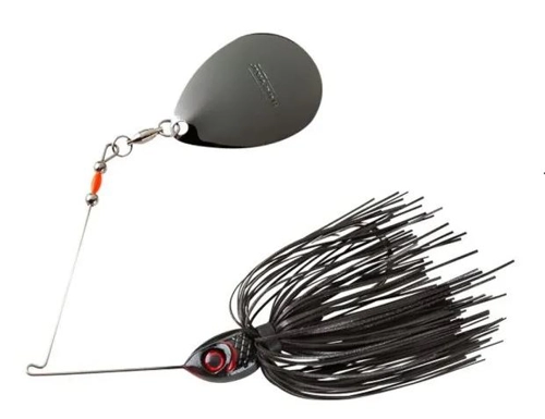 Booyah Spinnerbait Moon Talker - 601 Black/Silver Flake