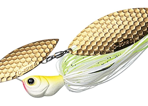 Evergreen Spinnerbait D Zone - 14 White Chart (F/R= Gold)