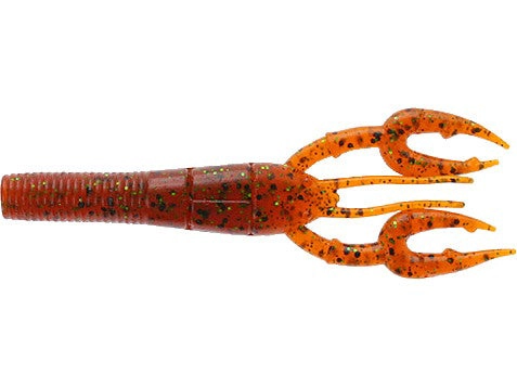 Gary Yamamoto Fat Baby Craw 3.75" 3FS-07-196 Pumpkin W/LG BLK, SM Green