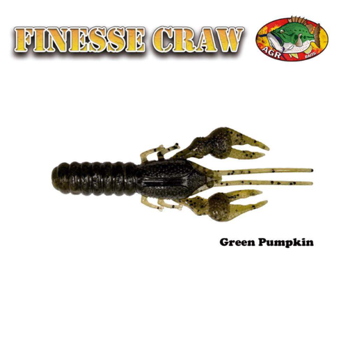AGR Baits Finesse Craw - Green Pumpkin