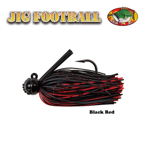 AGR Baits Football Jig - Black Red