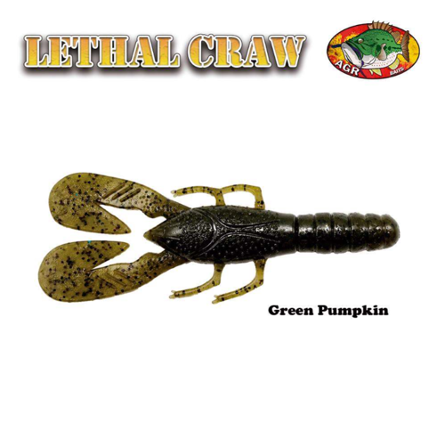 AGR Baits Lethal Craw - Green Pumpkin