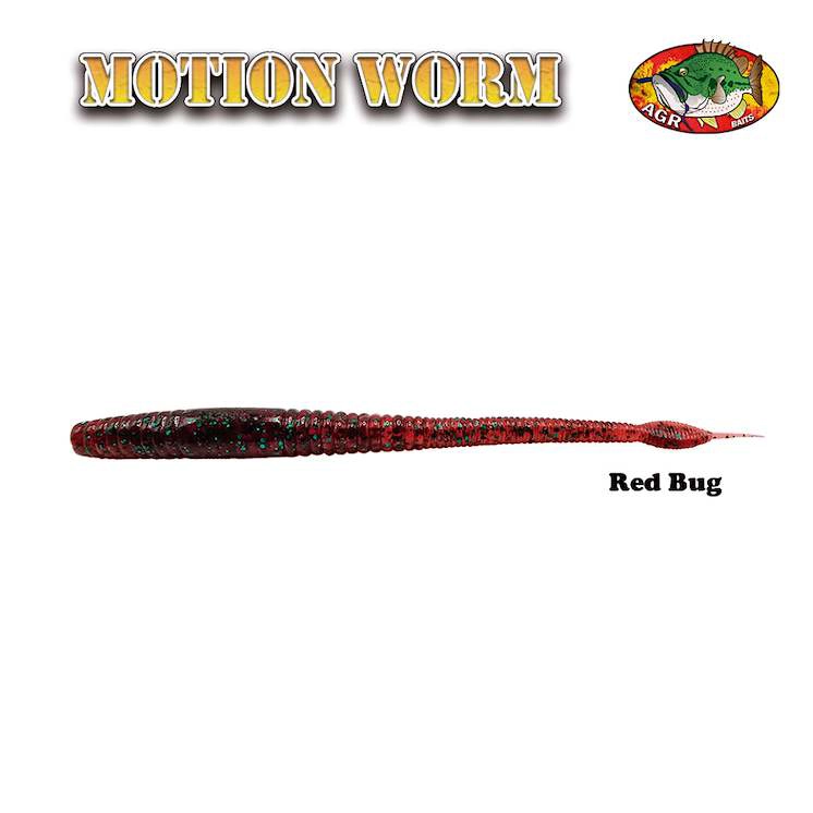 AGR Baits Motion Worm - Red Bug