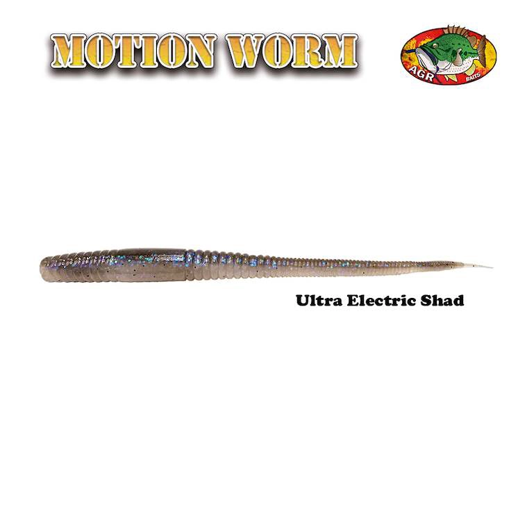 AGR Baits Motion Worm - Ultra Electric Shad