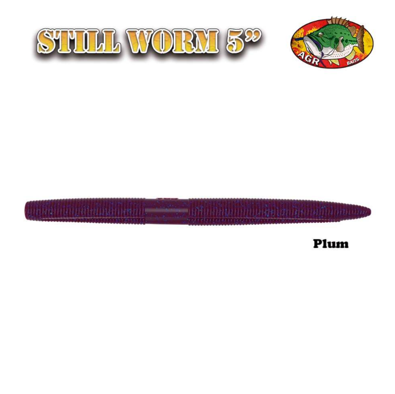 AGR Baits Still Worm - Plum