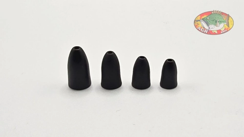 AGR Baits Tungsten Bullet - Texas & Carolina Matt Black