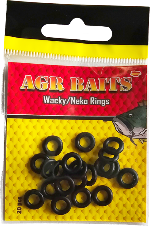 AGR Baits Wacky Neko Rings Black