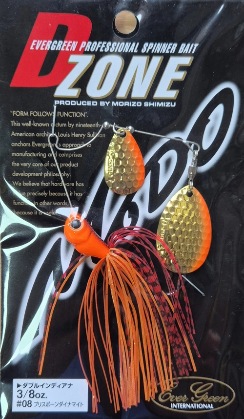 Evergreen Spinnerbait D Zone TW - 08 Spawn Dynamite (F/R=Orange Gold)