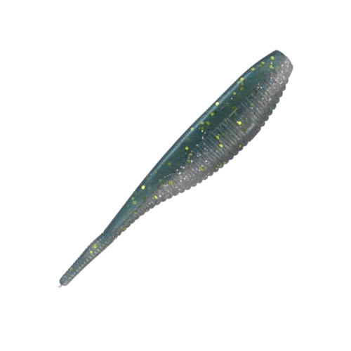 Gary Yamamoto Fat Shad Shape Worm - 9008 Green Gizzard