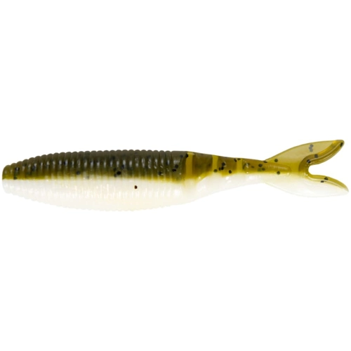 Gary Yamamoto Zako Slim - 981 Green Pumpkin Blk White
