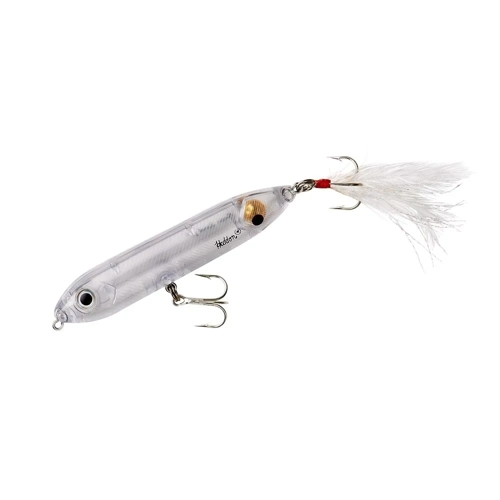 Heddon Feather Dressed Super Spook Jr. - Clear