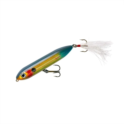 Heddon Feather Dressed Super Spook Jr. - Wounded Shad