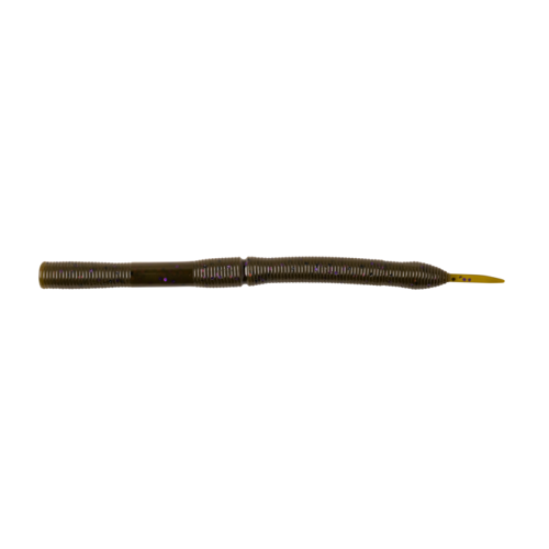 Yum Gadget Worm - 44 Green Pumpkin Purple Flake