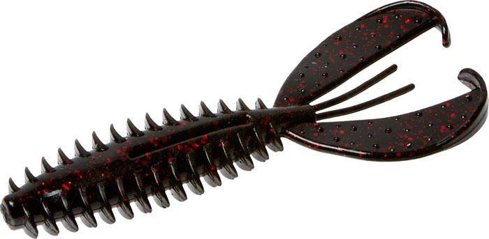 Zoom Z Craw Jr. 130-001 Black Red Glitter