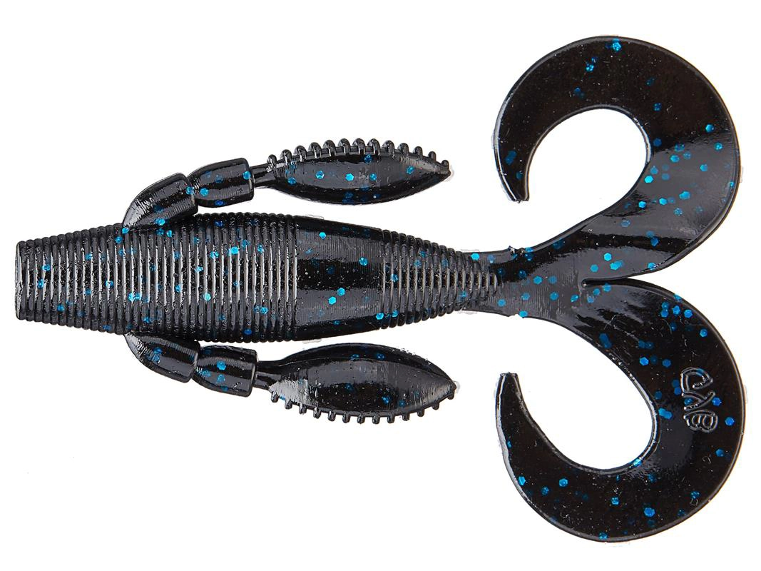 Gary Yamamoto Mermaid 021 Black w/ LG Blue Flake